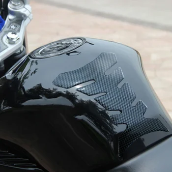 1шт 3D Углеродного Волокна Масляный Бак Pad Протектор Наклейки Мотокросс Гонки Рыбья Кость для Honda Yamaha Наклейки Sportster Запчасти Для Мотоциклов