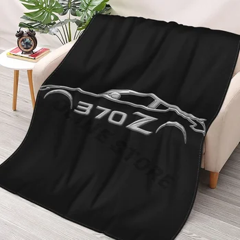 370Z Автомобильный контур, Хромированный внешний вид, одеяла, Коллаж, Фланелевое ультрамягкое теплое одеяло для пикника, покрывало на кровать