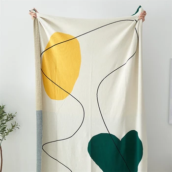 Весенне-осеннее приятное для кожи мягкое вязаное одеяло в скандинавском стиле, офисный ворс, Повседневное Домашнее многофункциональное покрывало для дивана