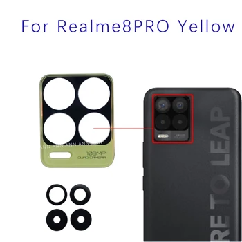Для OPPO Realme 8 Pro Задняя камера стеклянный объектив Задняя камера объектив с наклейкой запасные части