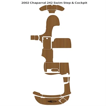 2002 Платформа для плавания Chaparral 242, Кокпит, лодка, Палуба из вспененного тика EVA, Напольная накладка