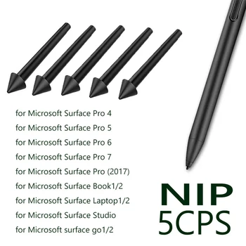 5 шт. Наконечники для ручек, Наконечник стилуса, Сменный комплект для Microsoft Surface Pro 7/6/5/4/Book/Studio/Go