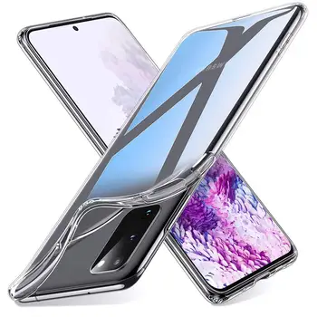 Высококачественный Прозрачный Чехол для Samsung Galaxy S20 S21 S22 Plus Ultra FE Силиконовая Мягкая Задняя крышка телефона Funda S20Plus S21Ultra S20FE S21FE