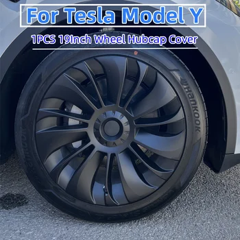 1 Штука Для Tesla Model Y Колпачок ступицы Performance Сменный Колпачок Колеса 19 Дюймов Автомобильный Колпачок Ступицы Полное Покрытие Аксессуары 2020- 2022