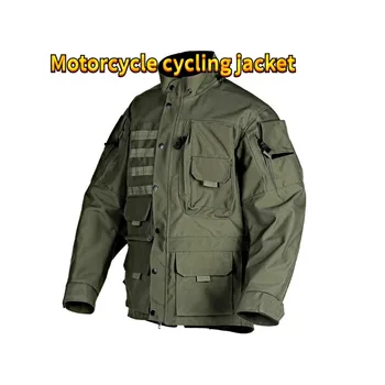Ветровка для езды на мотоцикле, мужская мотоциклетная куртка, водонепроницаемая и износостойкая рабочая одежда, ветрозащитная, доступны два цвета
