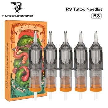 Одноразовые стерилизованные иглы для татуировочных картриджей RS Безопасная татуировочная игла для картриджных машин, иглы для татуировочной ручки