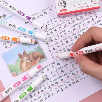 Корейский студенческий стационарный маркер в форме линии граффити ярких цветов, маркер для рисования точек, маркер-ролик