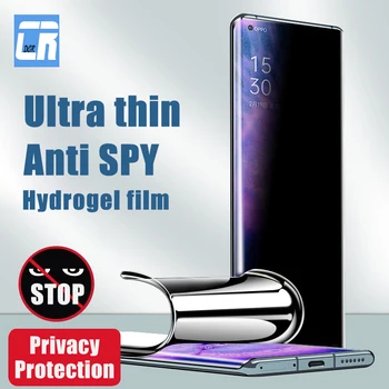 Полностью Изогнутая Антишпионская Гидрогелевая пленка для Oppo Find X6 X5 X3 X2 Pro Privacy Screen Protector для Oppo Find X3 X2 Neo Lite Мягкая пленка