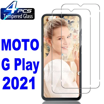 2/4 шт. Закаленное стекло для Motorola Moto G Play 2021 Защитная стеклянная пленка для экрана