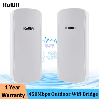 Kuwfi Открытый Беспроводной Мост 5 ГГц 450 Мбит/с CPE Wifi Маршрутизатор Удлинитель Дальнего Действия Точка доступа AP Wi-Fi Ретранслятор POE Адаптер