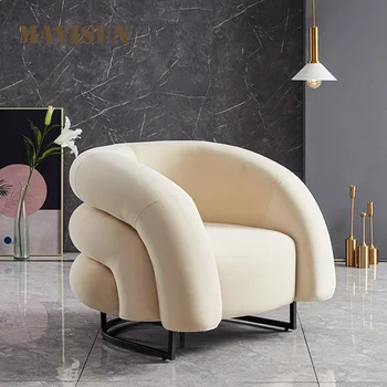 Роскошные стулья для гостиной, Скандинавский Дизайнер, Креативная ткань, Туалетный столик для Отдыха, Радужный диван, Кресло, Одноместный Cadeira Gamer Мебель для дома
