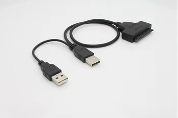 10шт USB2.0 USB 2.0 на SATA Serial ATA 15 + 7 22P 22Pin разъем Внешний кабель Для 2,5 