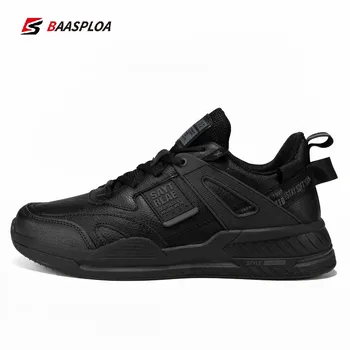 Baasploa, модная прогулочная обувь для мужчин 2022, Повседневные мужские дизайнерские кожаные легкие кроссовки, Мужские спортивные кроссовки для активного отдыха