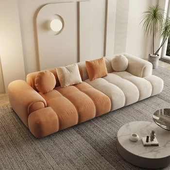 Винтажный диван с защитой от царапин, 3-местный Xxl, Современный Дизайнерский диван, Роскошный Модульный Диван для чтения, Мебель для гостиной Soggiorno