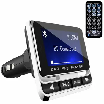 FM12B 1 44 Дюймовый ЖК-дисплей Bluetooth Автомобильный MP3-Плеер Громкой Связи Беспроводной FM-передатчик Радиоадаптер USB Автомобильное Зарядное Устройство Пульт Дистанционного Управления