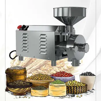 Промышленная зерноочистительная машина из нержавеющей Стали, машина для измельчения сои, кофемолка в зернах