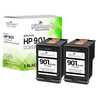 2-pk Для HP 901 (CC653A) Черные чернила Для принтера HP Officejet J4624 J4660 J4680