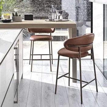 Барные стулья для кухни в скандинавском Стиле, Высокие Современные Офисные Обеденные Стулья, Барные стулья, Стойки регистрации, Уличная мебель для салона Cadeira