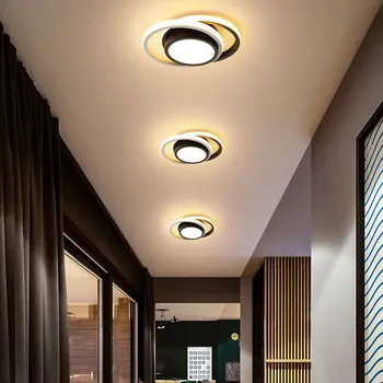 Современный светодиодный потолочный светильник, круглый/квадратный бытовой светодиодный потолочный светильник, гостиная, кухня, спальня, коридор, балкон, декоративное освещение