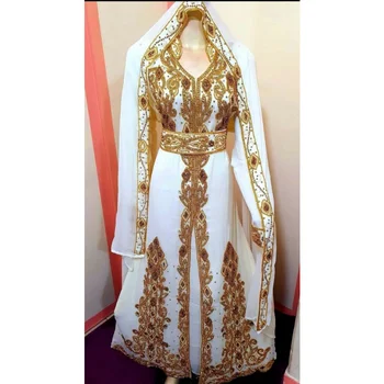Белые Кафтаны из Дубая и Марокко, платье Farasha Abaya, Очень необычные Длинные европейские и американские модные тенденции