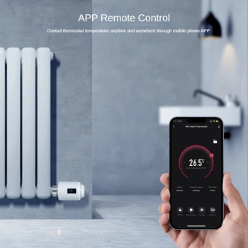 Интеллектуальный регулятор температуры Smart Temperature Controller Программируемый привод TRV, работает для Alexa Google Home