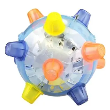 Горячее музыкальное освещение, Светящийся шар, мигающий Прыгающий Активный питомец, Интерактивная игрушка, освещение, Танцующие Собаки, Кошки, прыгающие вибрирующие шарики