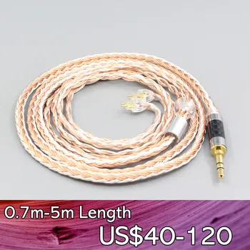 LN007664 16-жильный OCC Посеребренный кабель для смешанных наушников Для динамического драйвера диафрагмы с топологией HiFiMan RE2000
