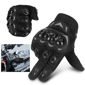 Противоскользящее носимое защитное снаряжение для мотоциклов, мотоциклетные перчатки с сенсорным экраном, перчатки на полный палец, аксессуары для гонок