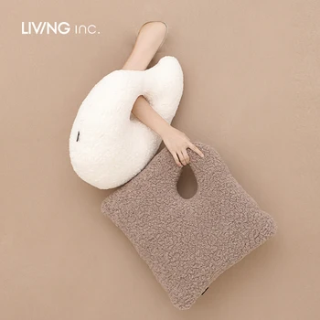 Палитра специальной формы из овечьей шерсти, подушка для Сиесты, подушка в стиле дивана Ins, прикроватная подушка