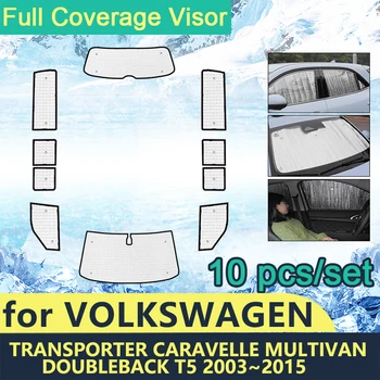 Солнцезащитные Козырьки С полным Покрытием Для Volkswagen VW Transporter Caravelle Multivan Doubleback T5 LWB 2003 ~ 2015 Shaby Автомобильные Аксессуары Для Козырьков