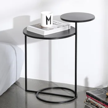 Высокотемпературная краска для выпечки, креативный железный столик, простой и современный диван в гостиной, журнальный столик, угловой столик