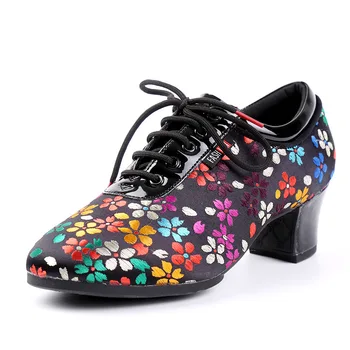 Женская обувь для танцев, Обувь для девочек, женская обувь для бальных танцев, современное Танго, обувь для танцев на каблуке 5 см, обувь для занятий квадратными танцами, Сальсой
