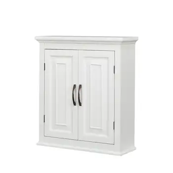 Съемный настенный шкаф, 2 двери с 2 полками, белый
