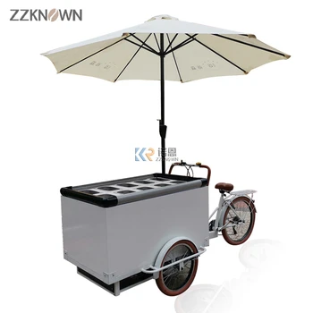 2022 Новый Уличный Фруктовый Салат-Бар Мобильная Электрическая Тележка для Еды Машина Для Мороженого с Морозильной Камерой На Заказ Педаль Pedicab для США