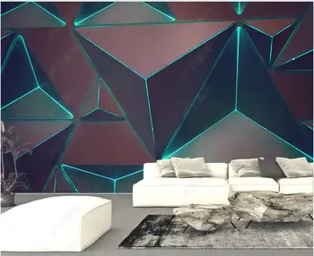 3d обои на стену, настенная роспись на заказ, европейский абстрактный геометрический узор, домашний декор для спальни, фотообои для стен в рулонах