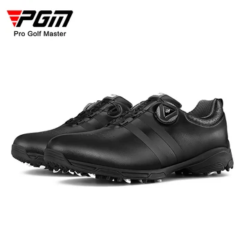 Мужская обувь для гольфа PGM, водонепроницаемые кроссовки, дышащая обувь для фитнеса, Мужская обувь для гольфа с нескользящей вращающейся пряжкой, Кроссовки для гольфа XZ186
