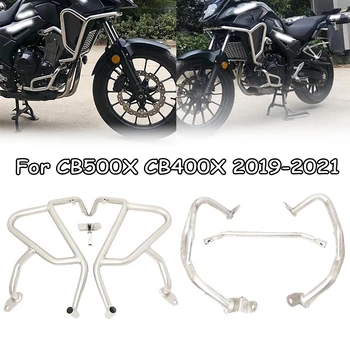 Для Honda CB500X CB400X CB 500X 2019 2020 2021 Верхняя и Нижняя Противоаварийная Планка Рамка Защита Двигателя Защитный Бампер Мотоцикла