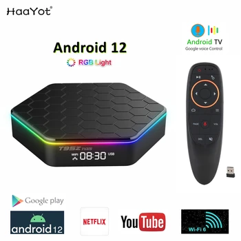 ТВ-приставка Android 12 Allwinner H618 2G/4G RAM 16G 32G 64G ROM TVBOX 2,4G 5G Wifi6 HDR 6K Медиаплеер Youtube телеприставка