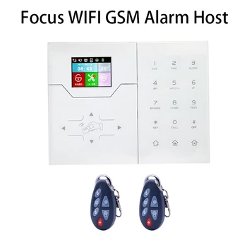Фокус HA-VGW Хост сигнализации WIFI GSM 85 дБ Звук 433 МГц Красочный Сенсорный Экран Французский Английский Голос для Защиты Безопасности Умного Дома