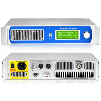 FMUSER 1000 Вт FU-1000C 1 кВт FM-передатчик Профессиональное Радиовещательное оборудование для радиочастотной радиостанции в диапазоне 50 км