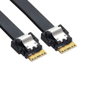 Кабель SFF-8654 Slim SAS Target PCI-E Slimline 38pin Host для подключения к SAS 4.0 SFF-8654 4i