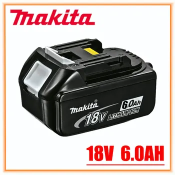 Со светодиодной литий-ионной заменой LXT BL1860B BL1860 BL1850 100% оригинальная аккумуляторная батарея электроинструмента Makita 18V 6.0Ah