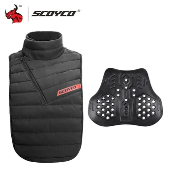 Ветрозащитная и теплая куртка SCOYCO для защиты груди, осенне-зимнее снаряжение для мотокросса, снаряжение для верховой езды, мотоциклетная куртка