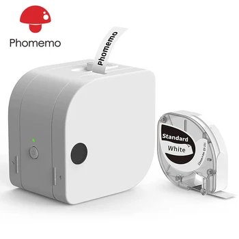 Phomemo P12 Label Maker Беспроводная Мини-Машина для Изготовления Этикеток с Поддержкой этикеточных Лент из нескольких Материалов для Организации дома и офиса