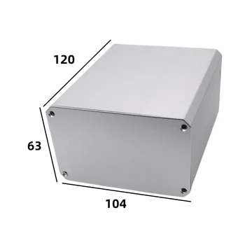Алюминиевый профиль корпус печатной платы из алюминиевого сплава разъемный батарейный отсек 120x104x63 мм