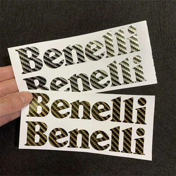 2 шт. Наклейка для ремонта мотоцикла с логотипом Benelli, декоративная виниловая пленка из углеродного волокна, водонепроницаемые наклейки для Benelli