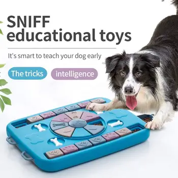 Развивающие игрушки для собак, интерактивная система медленной подачи, улучшающая IQ щенка, Диспенсер для еды, Медленное поедание, Нескользящая чаша, Обучающая игра, игрушка для домашних кошек
