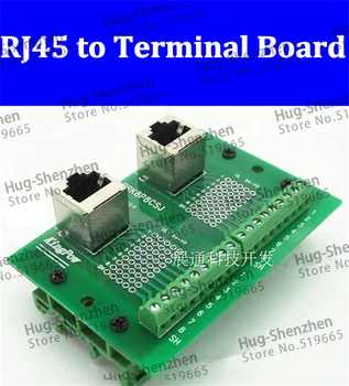 RJ45-M2-02, двойной разъем RJ45 для подключения сетевого интерфейса, кабельные клеммы адаптера