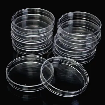 10 шт./упак. Пластиковые чашки Петри размером 90 x 15 мм для лабораторного химического оборудования LB Plate Бактериальные дрожжи Лабораторные принадлежности