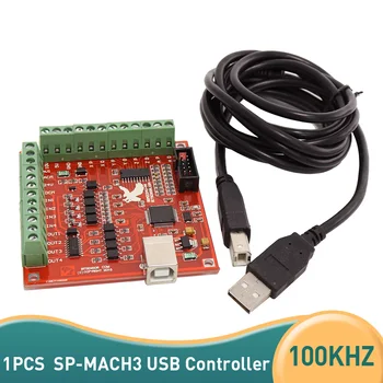 CNC USB SP-MACH3 100 кГц Разделительная Плата шаговый двигатель 3-Осевой интерфейс Драйвер Контроллер движения Подходит